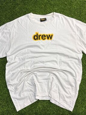 Justin Bieber Drew house White Logo Short Sleeve T-Shirt Size L